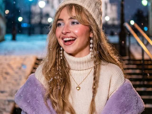 Sabrina Carpenter Inspired Snowy Paris Portrait (Full Body)