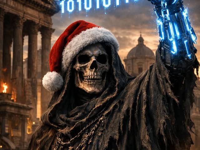 Seasonal Grim Reaper in a Roman City