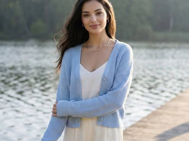 Serene Lakeside Pier Portrait Prompt