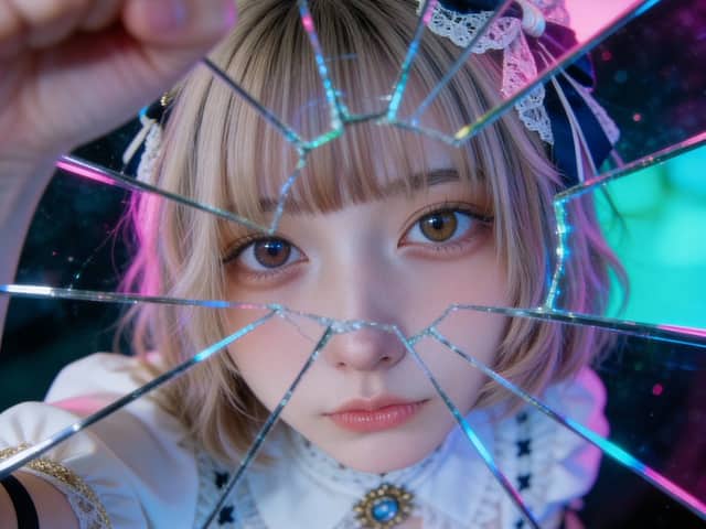 Shattered Glass Portrait Style Prompt