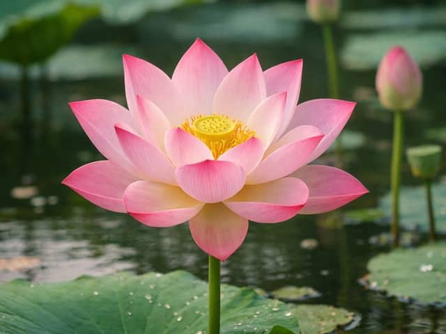 Simple Image Generation Prompt for a Lotus Scene