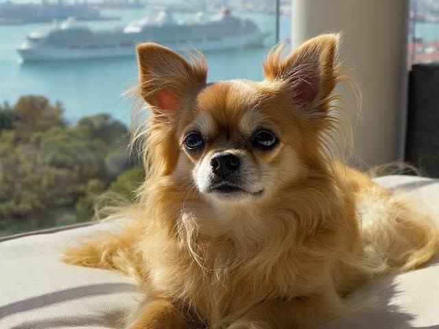 Structured Photorealistic Chihuahua on Balcony (Duplicate)