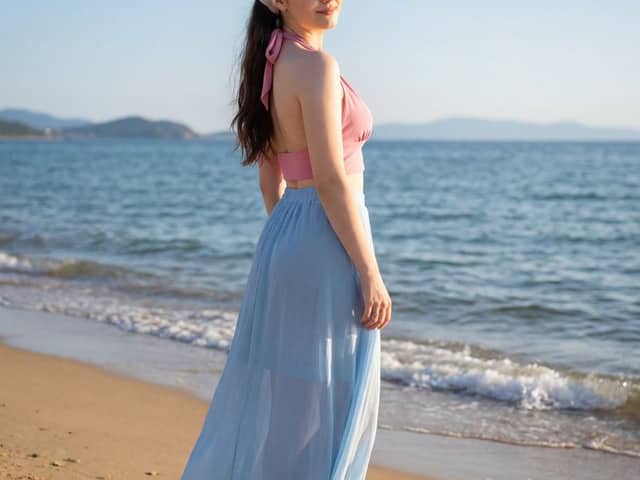 Sun-Kissed Beach Portrait with Identity Lock