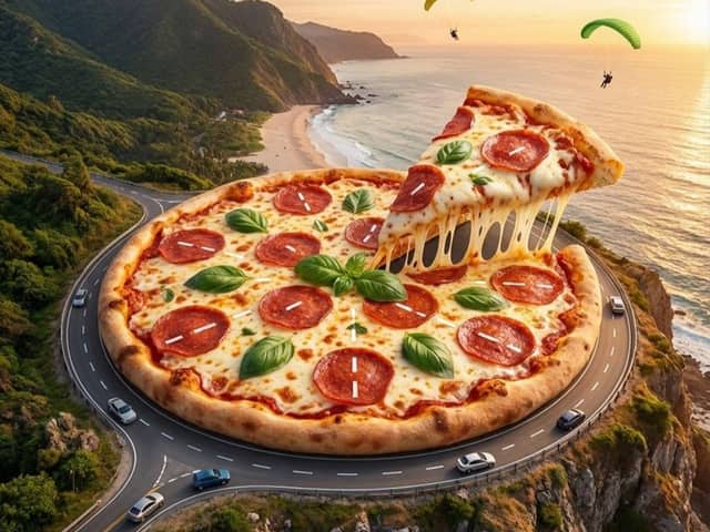 Surreal Pizza Landscapes and Cyberpunk Cars