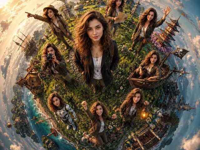 Mundo de Fantasia em Tiny Planet Cinematográfico