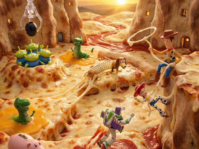 Toy Story Diorama in a Pizza World