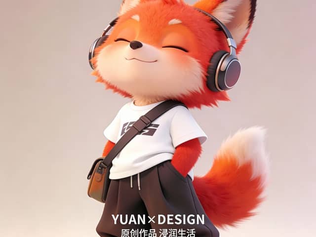 Conception du personnage IP du Petit Renard Tendance