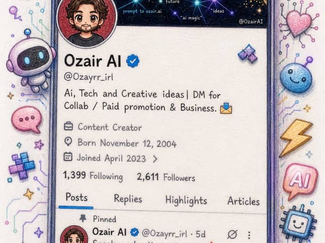 Twitter Profile Doodle Art Transformation