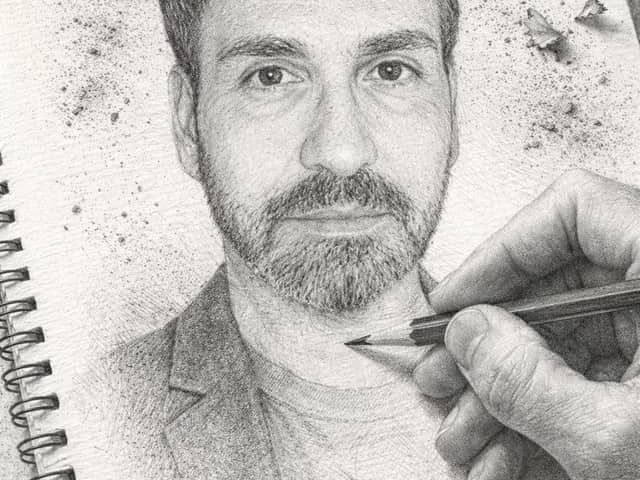 Ultra-Detailed 3D Graphite Sketch