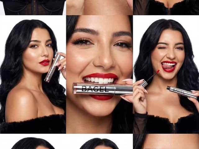 Ultra-Photoreal Beauty Campaign Contact Sheet (BAGEL)