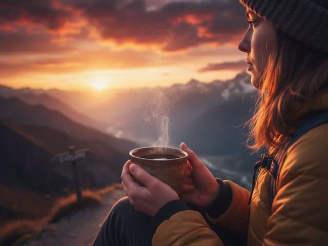 Ultra-photorealistic Cozy Coffee Visual