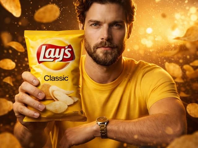 Ultra-Realistic Advertising Shot for Lay's Chips