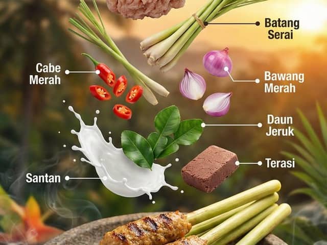 Photographie culinaire cinématographique ultra-réaliste d'un plat indonésien