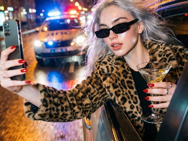 Ultra-Realistic Cinematic Night Street Selfie During a High-Speed Escape