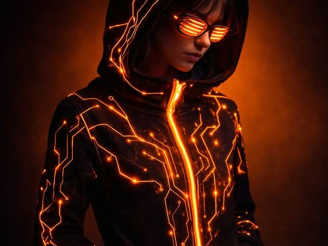 Retrato de Estúdio Cyberpunk Ultrarrealista