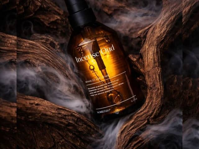 Publicité ultra-réaliste pour parfum de luxe