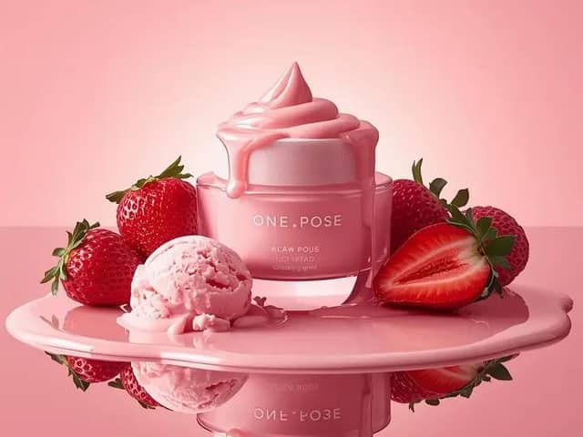 Photographie ultra-réaliste de produits de soin de luxe (Dupliquer)