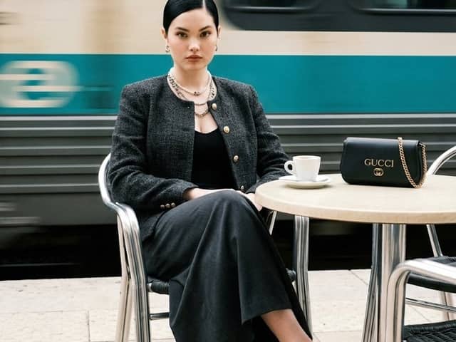 Ultra-Realistic Street-Fashion Portrait with Motion Blur