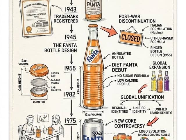 Vintage Blueprint Timeline Infographic Poster Prompt