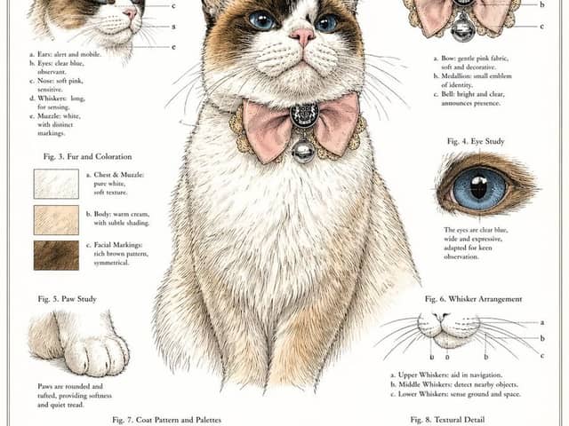 Vintage Cat Natural History Plate