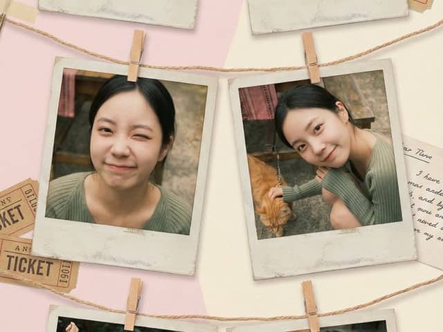 Vintage Polaroid collage portrait prompt