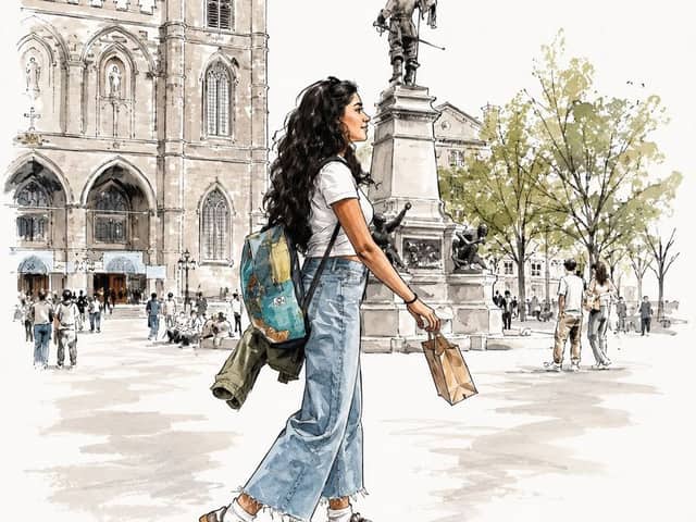 Vogue Style Fashion Illustration Sketch