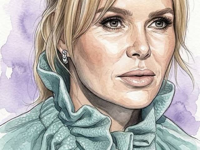 Ilustración de retrato en acuarela editorial