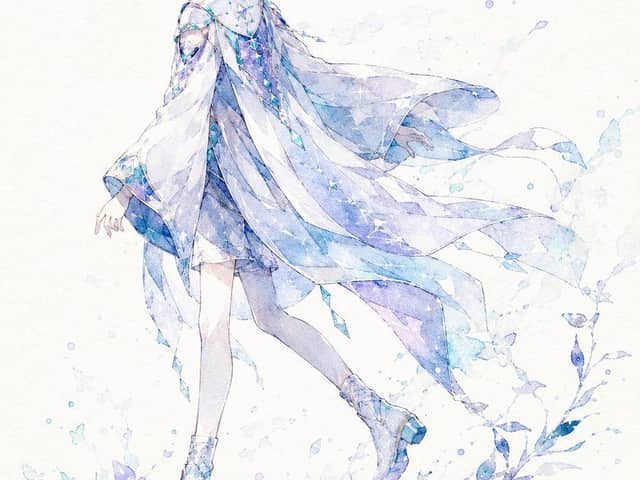 Histoire de personnage en silhouette aquarelle