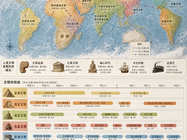 World Civilization Spatiotemporal Map