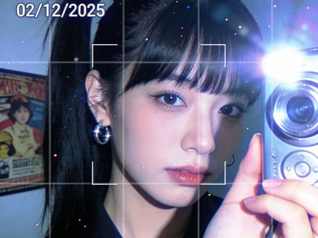 Y2K Digital Camera Selfie