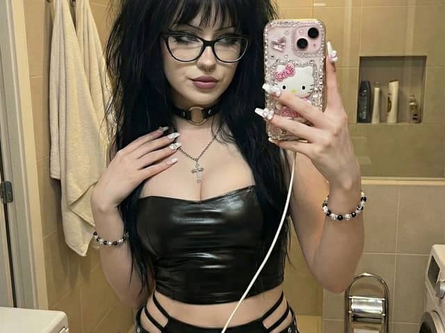 Y2K Grunge Mirror Selfie in Bathroom