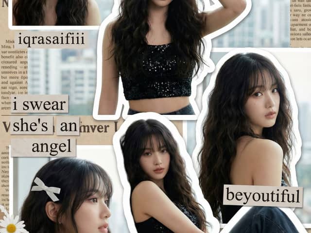 Y2K K-Pop Digital Scrapbook Collage
