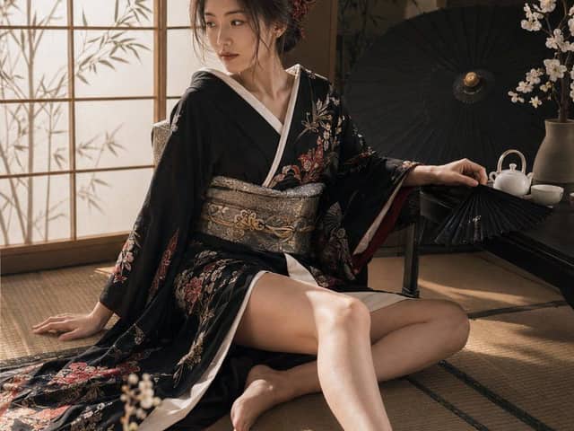 Set de retratos estilo japonés de heredera Yakuza