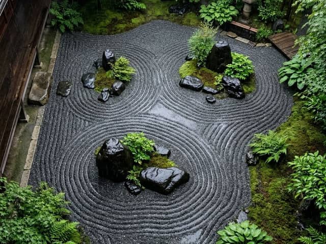 Realistic Zen Garden Landscape