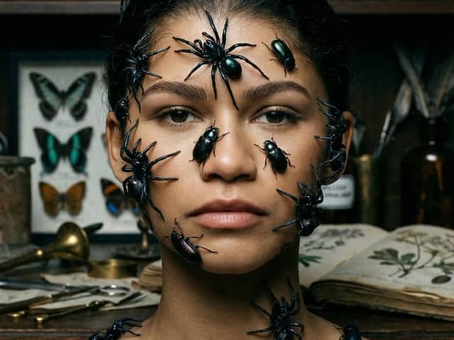 Zendaya Entomological Elegance Surreal Portrait