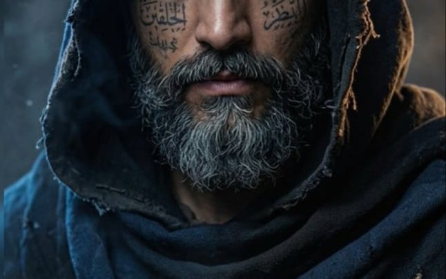 Retrato Cinematográfico de um Misterioso Guerreiro Encapuzado