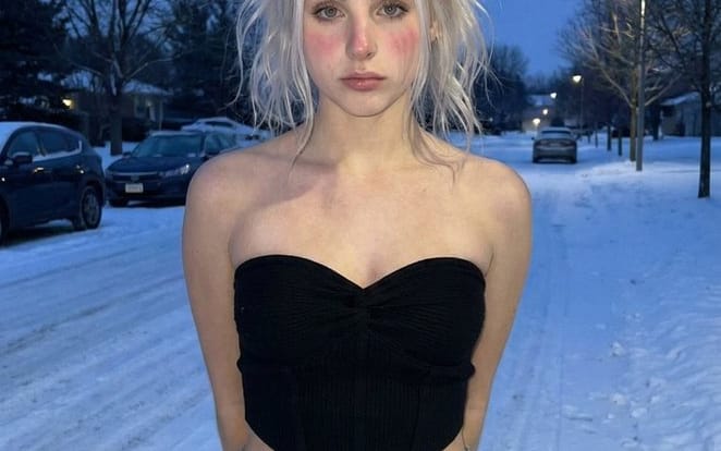 Winter Streetwear Portrait at Blue Hour