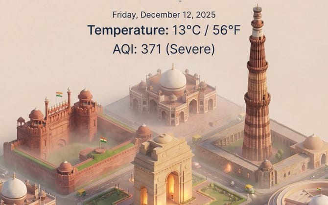 Isometric 3D Cartoon Scene of a City