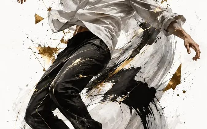 Create a high-fashion editorial fashion poster