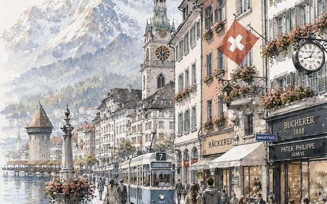 Pôsteres de Viagem Vintage em Aquarela