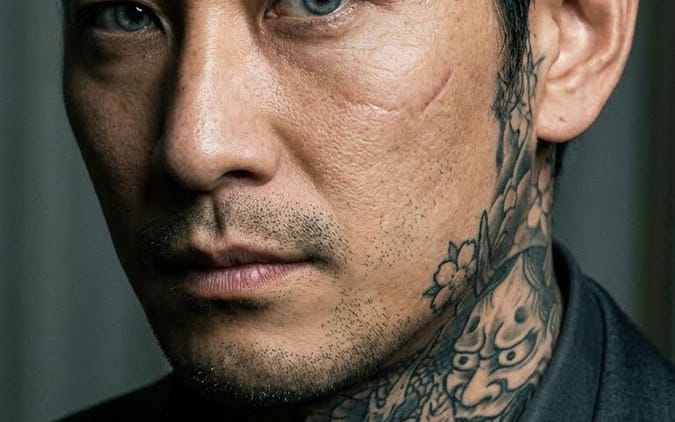 Yakuza Portrait with Irezumi Tattoos