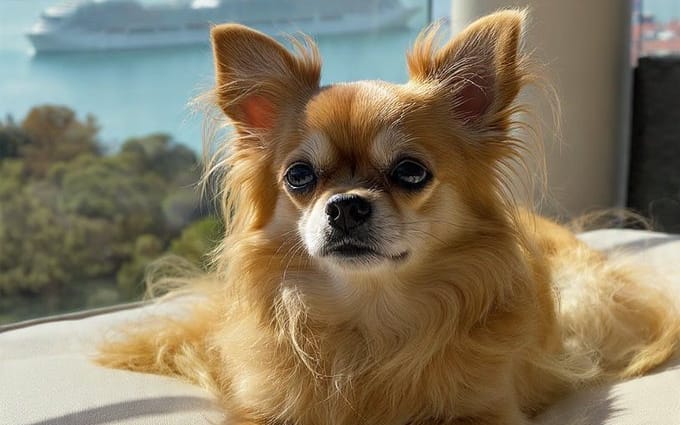 Structured Photorealistic Chihuahua on Balcony (Duplicate)