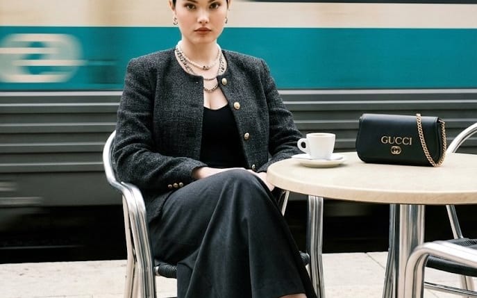 Ultra-Realistic Street-Fashion Portrait with Motion Blur