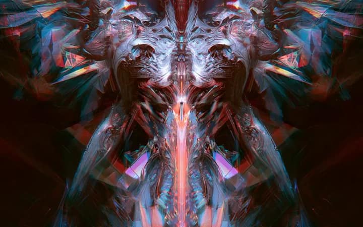 Eine Fractured Prism Refractions-Darstellung von Subject