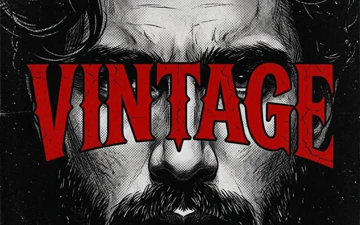 Create a high-contrast vintage underground editorial poster