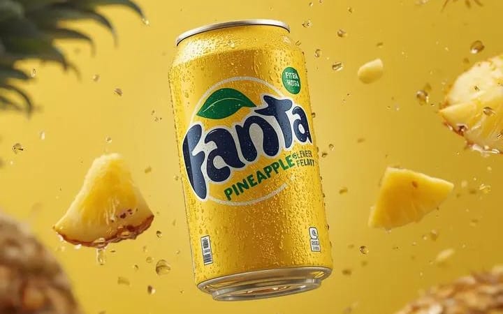 Photographie ultra-réaliste de canettes de soda commerciales