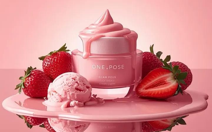 Photographie ultra-réaliste de produits de soin de luxe (Dupliquer)
