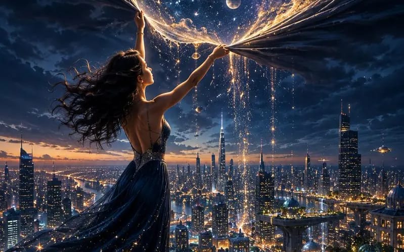 A breathtaking cinematic fantasy portrait of a beautiful