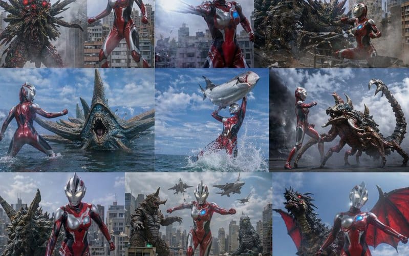 Variazioni di battaglia Kaiju di Ultra Woman