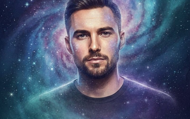 Cosmic Galaxy Watercolor Portrait (Identity Preservation)